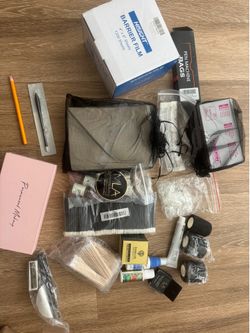 Tattoo machine with supplies