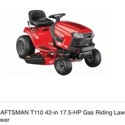 CRAFTSMAN T110 42-in 17.5-HP Gas Riding Lawn Mower 