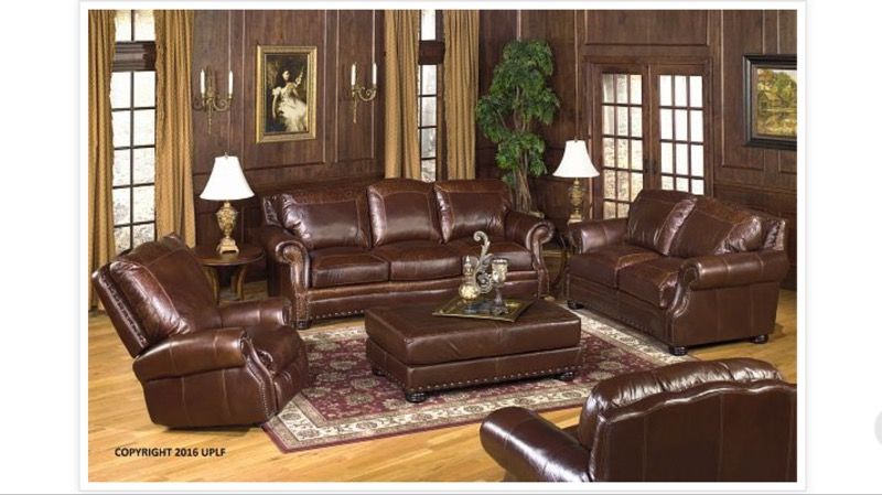 Brand New Leather 3pc Sofa Set- Free Delivery!