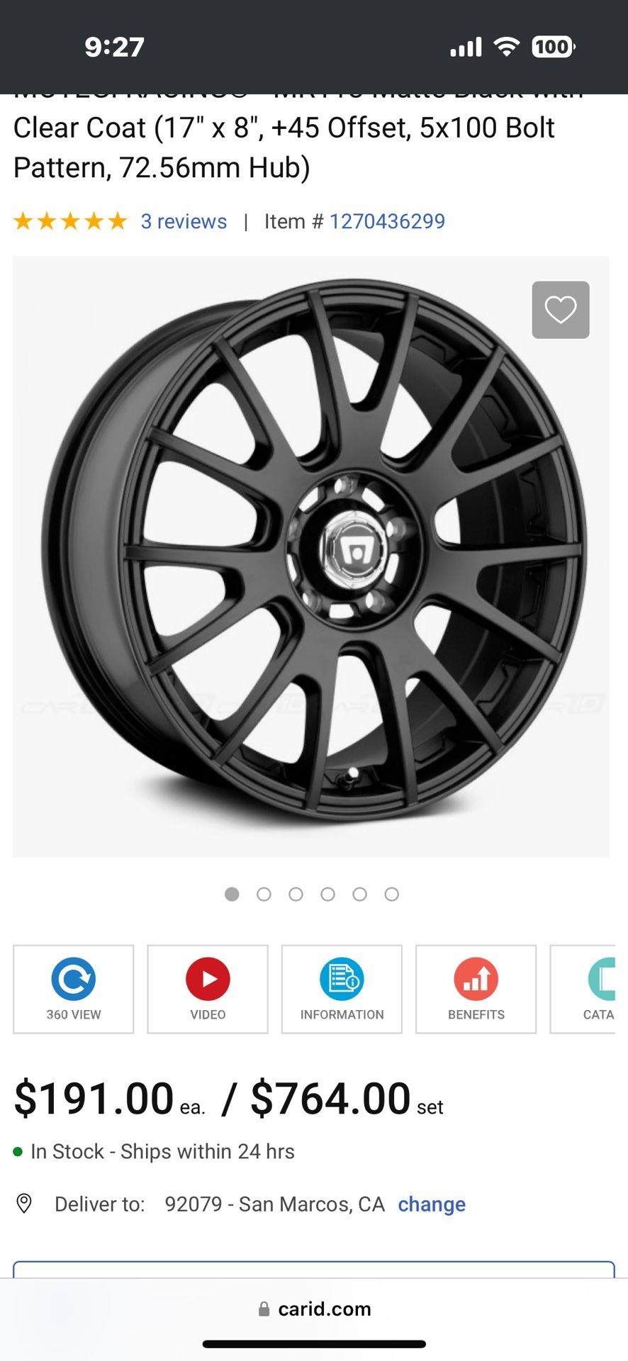 Motegi Rims 17 Inch Set Of 4