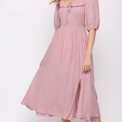 Small Pink Blush Peasant Dress 