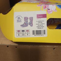 Joules Rain Boots- Girls Size 9