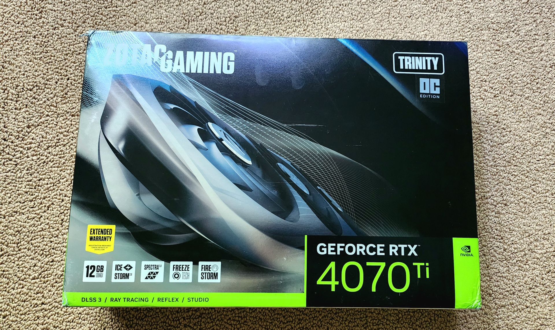 GeForce RTX 4070Ti Trinity OC Edition GPU