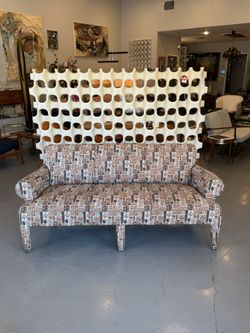 Postmodern Geometric 3 Seater Sofa