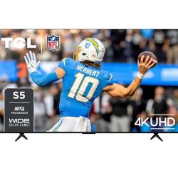 TCL 85-Inch Class S5 4K UHD LED Smart TV with Google TV (85S551G, 2024 Model), Google Assistant Built-in with Voice Remote, Compatible with Alexa, Str