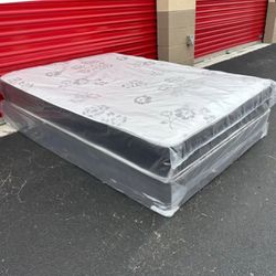 New Mattress Full Size With Box Spring // Offer  🚚