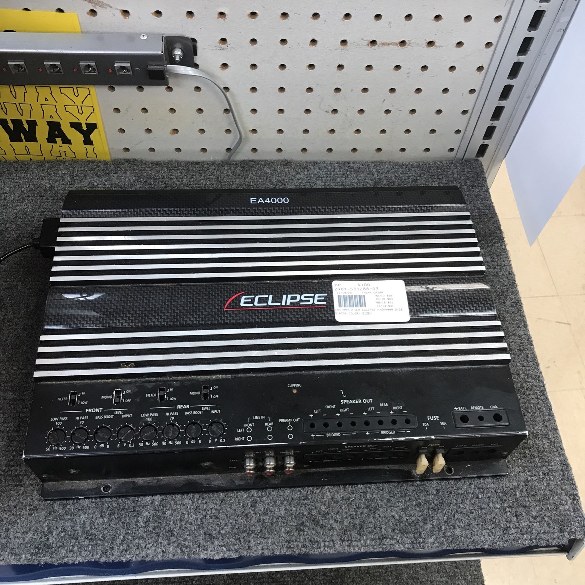 Eclipse Car Amplifier EA4000