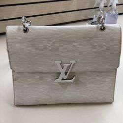 LOUIS VUITTON Epi Grenelle MM White Bag