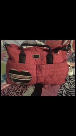 Betsy Johnson Hot Pink Diaper Bag