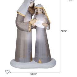 Airblown Inflatable Nativity Set Holy Family 6.5 Foot Tall