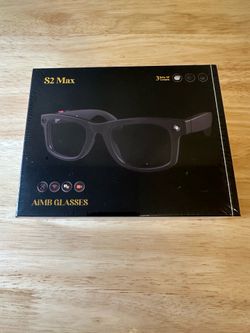 NEW AiMB S2 Max AI Smart Glasses – Camera, Music, Calls & Voice Assistant