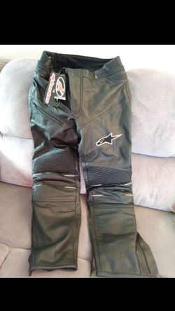 Leather bike pants
