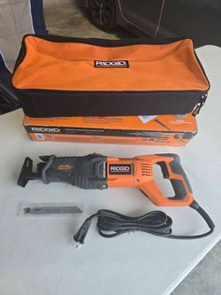 🔥$70 FIRM PRICE 🔥  RIDGID Fuego 10Amps Corded Orbital Reciprocating Saw with Blade.