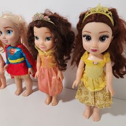 Beauty Disney Princess Belle, Supergirl Toddler, Disney Frozen Anna Dolls