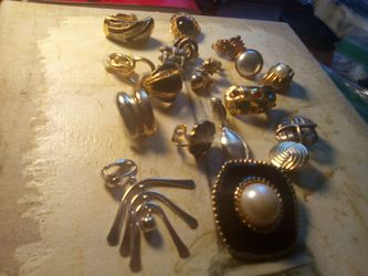 Quality clip on vintage earrings