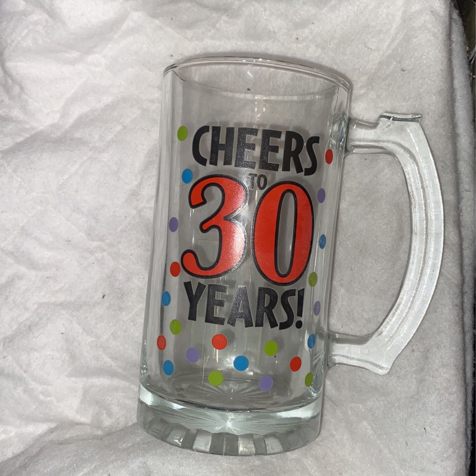 Cheers to 30 years beer mug