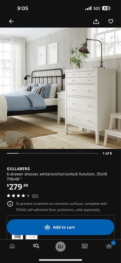 Ikea 6 draw gullaberg white brand new in box