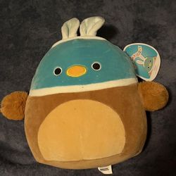 Daska the Blue Duck with Easter Bunny Ears 8” Squishmallow NWT