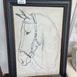 Keeping Secrets Horse Framed Picture 