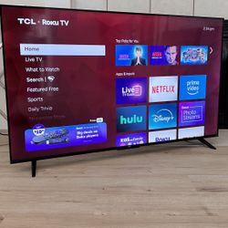 📺 TCL 55” 4K UHD Roku Smart TV – Model 55S455 (Wi-Fi | HDR | HDMI | USB)