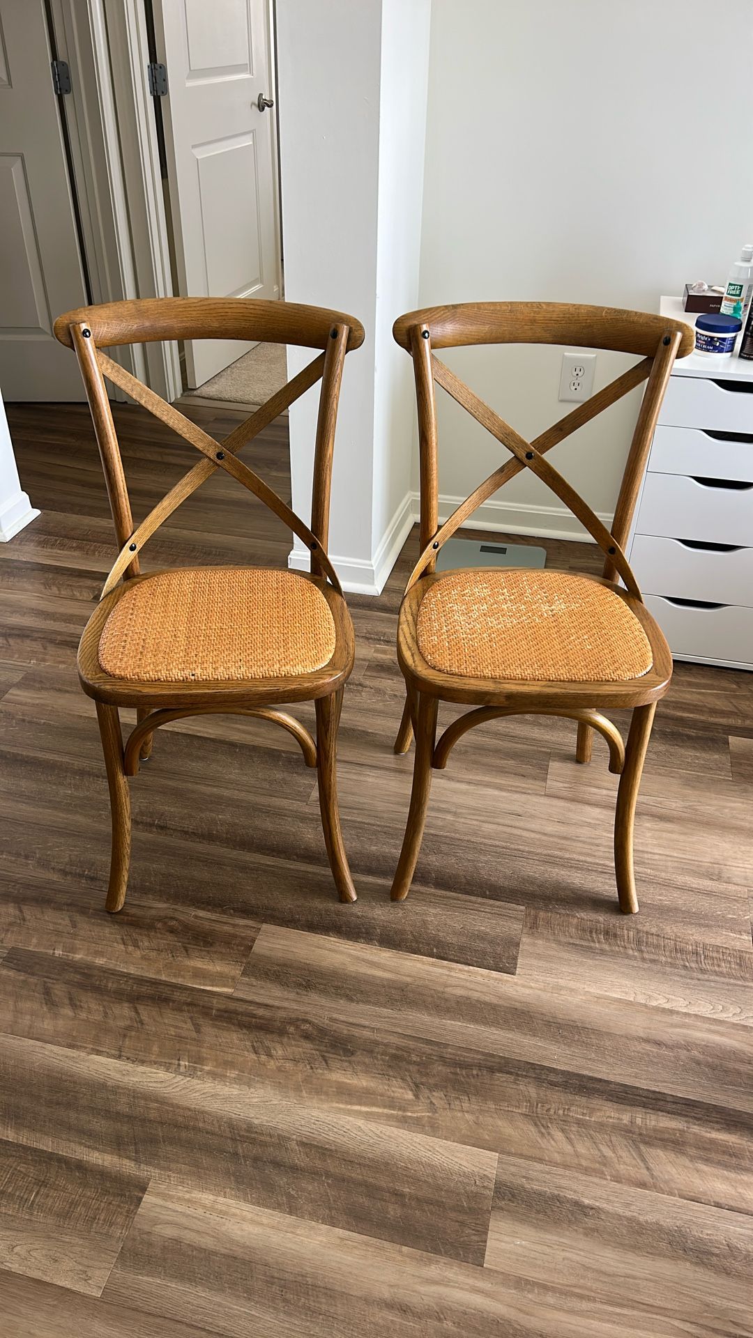 2 William Sonoma Bistro Dining Chairs 