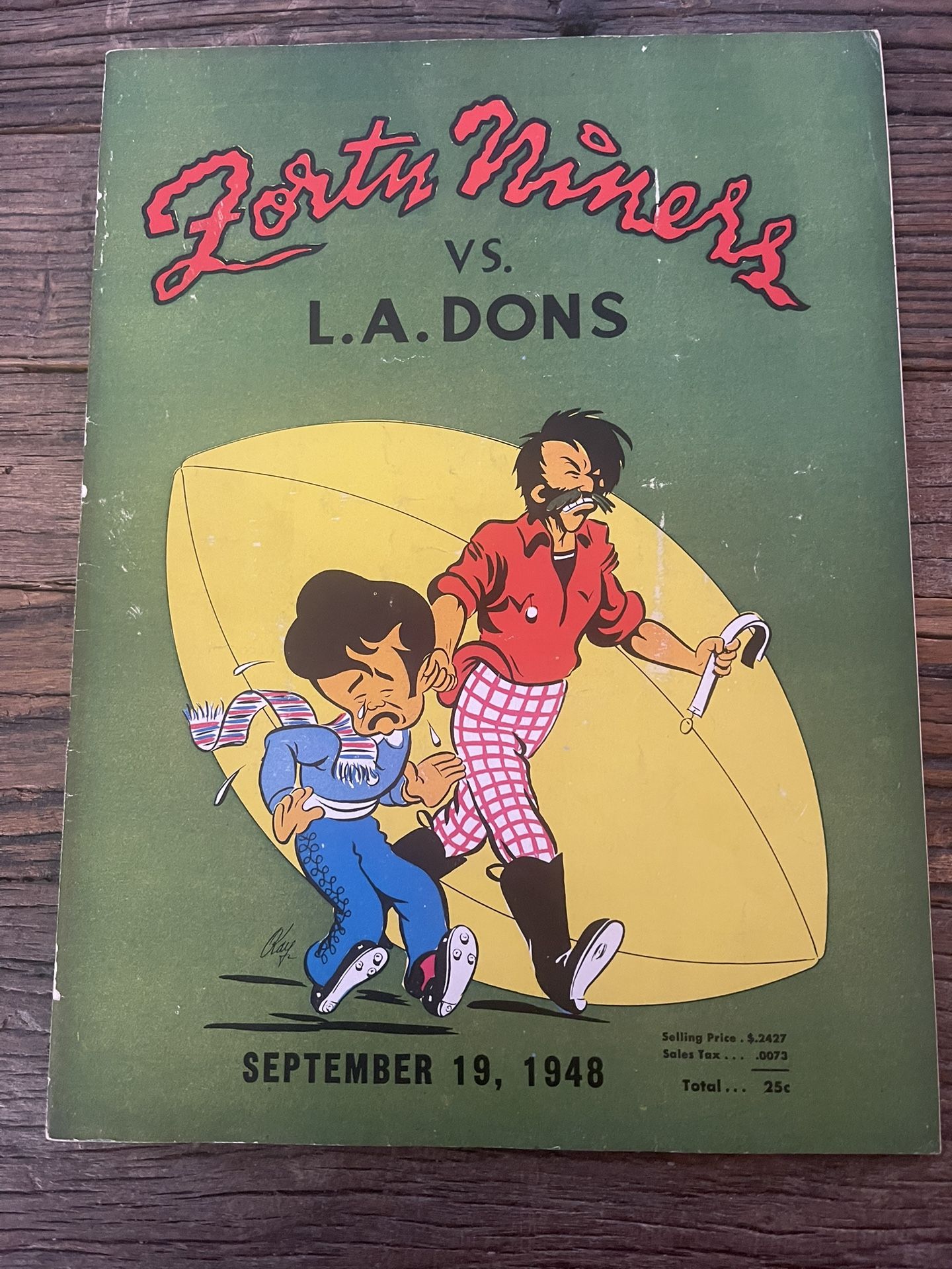 Forty Niners vs L. A. Dons September 19, 1948