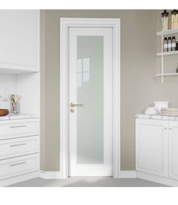 Room Door With Glass Inserted