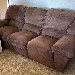 Couch N Love Seat Matching Set With Foot Rests