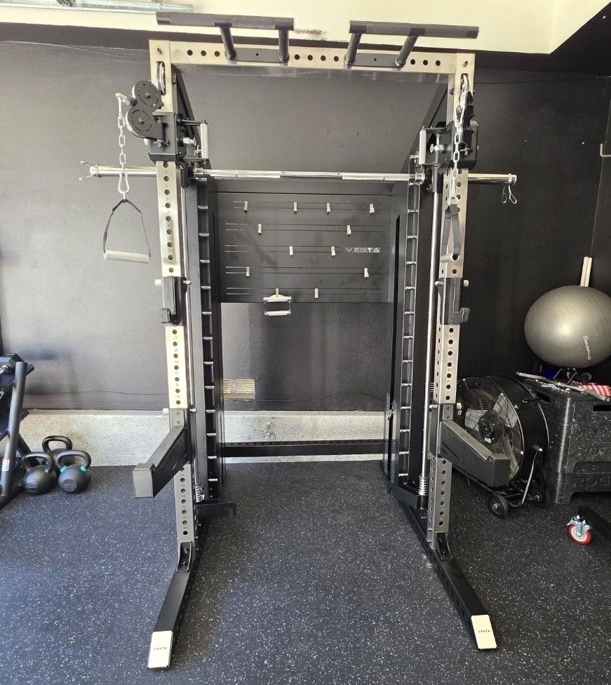 🔥 Vesta Pioneer 3in1 | Functional trainer | Squat Rack | Smith Machine | 200lbs weight stack | Gym Equipment | Commercial Grade | FREE DELIVERY 🚛