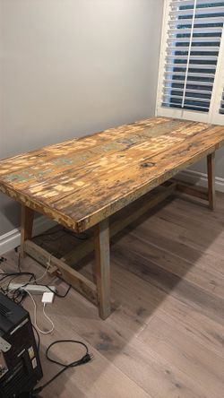 rustic table
