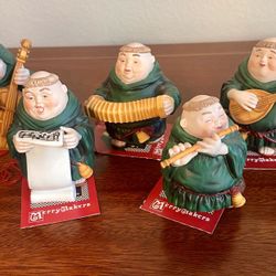 DEPARTMENT 56 “ Merry Makers” Collectable Porcelain Retired Bundle Of Monks
