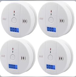 Shyeeh Guarding Home Gas Safety Carbon Monoxide Detector 4 packs NIB