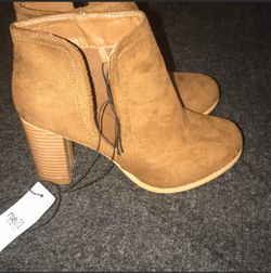 High heel booties