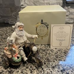 LENOX SANTA'S CHRISTMAS RIDE Motorcycle NEW in BOX With COA Classic Edition Bike