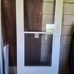 White Storm Door 