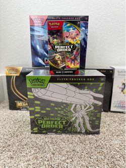 Pokemon Mega Evolutions Perfect Order Booster Bundle and ETB Sealed