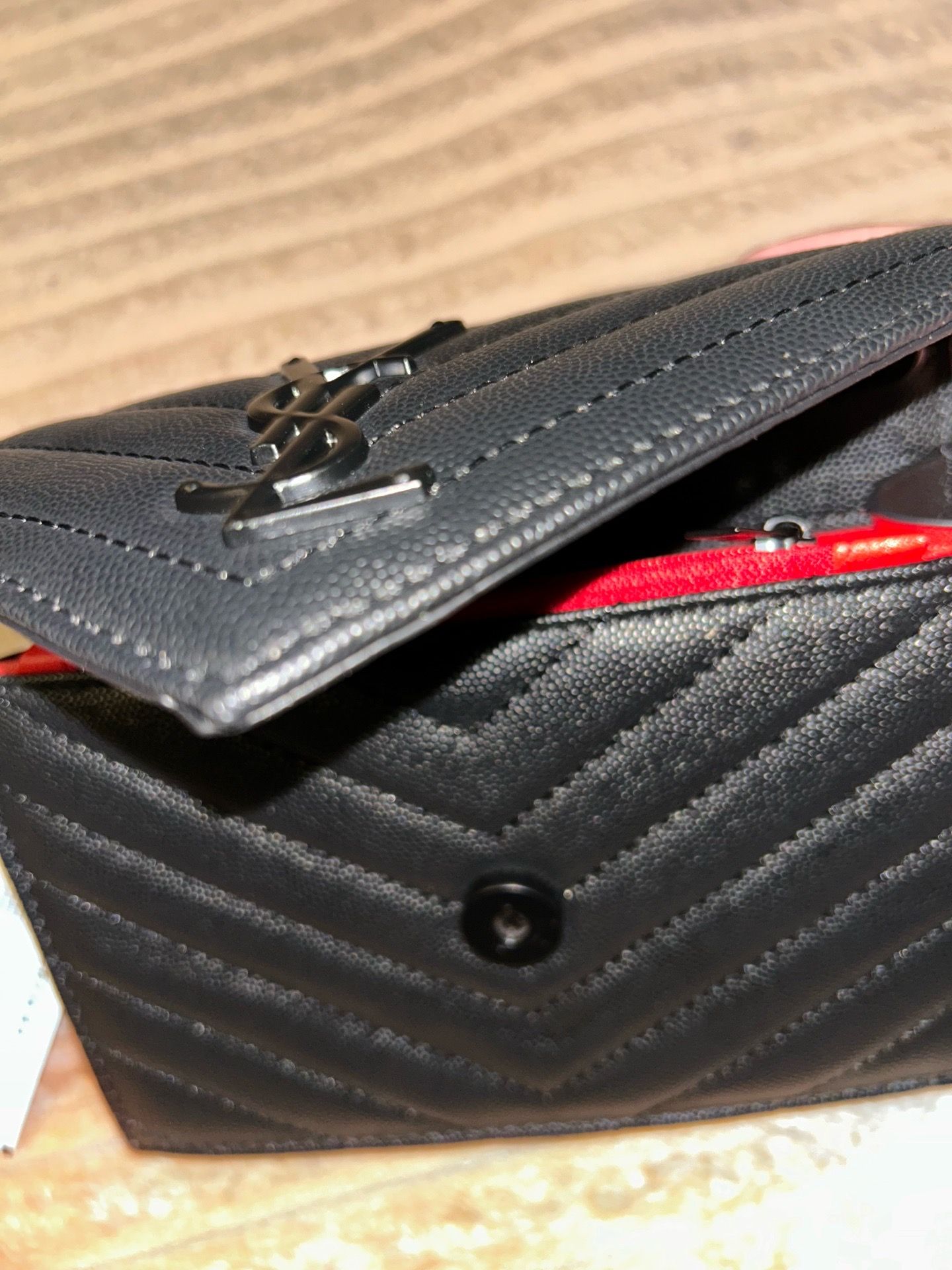 Saint Laurent with red interior