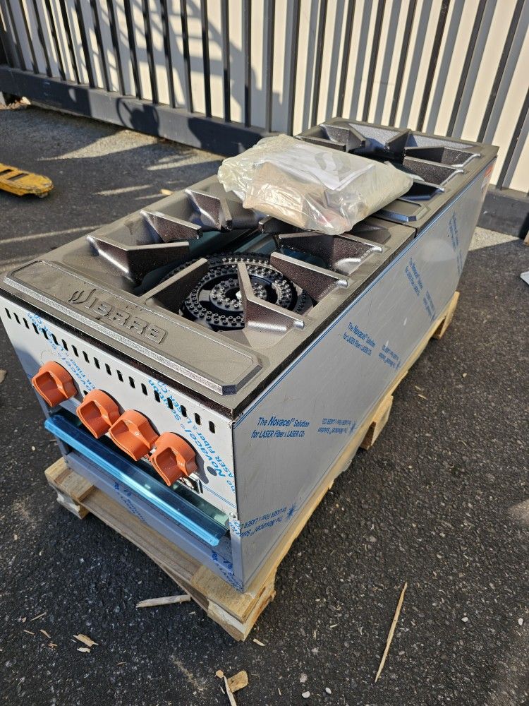 Sierra SRSP 18 2 Double Gas Stock Pot Range 180000 BTU New