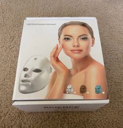 Light Facial Beauty Instrument – LED Therapy Skin Firming Wrinkle Reducer Pore Minimizer Rechargeable