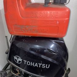 Sears 13ft Aluminum Boat and Trailer W/ 9.8 Tohatsu Motor. Titles For Both. 