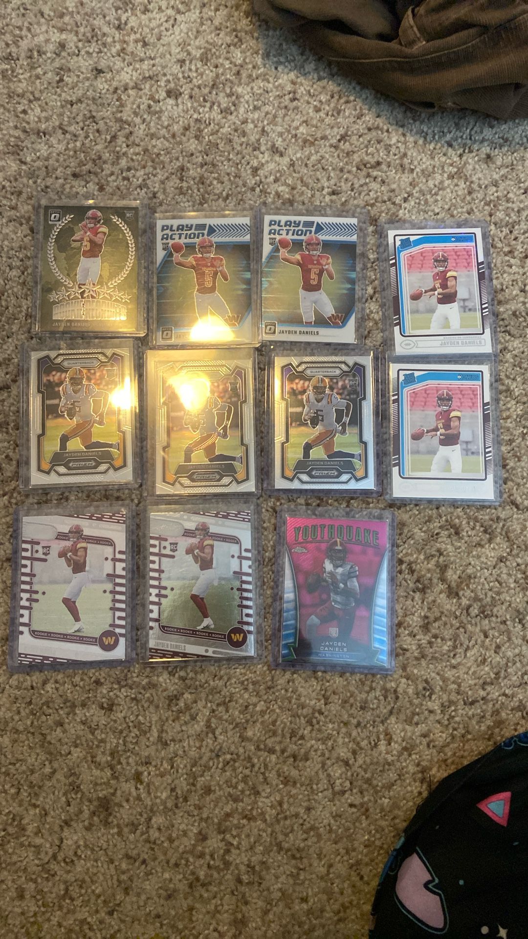 Lot Of 11 Jayden Daniel’s Rookie Cards