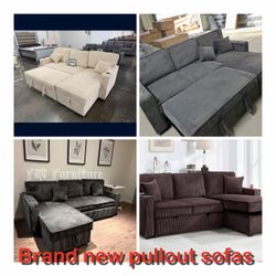 Brand new sectional pullout sofa