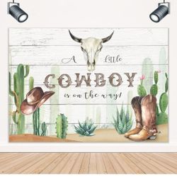 Cowboy Baby Shower Back Drop