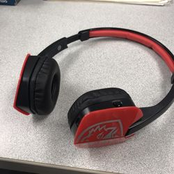 SADES Red Bluetooth Headset