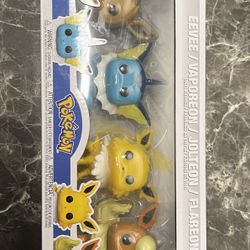 Funko Pop! Pokemon - Ultimate 4-Pack Eevee, Vaporeon, Jolteon, Flareon