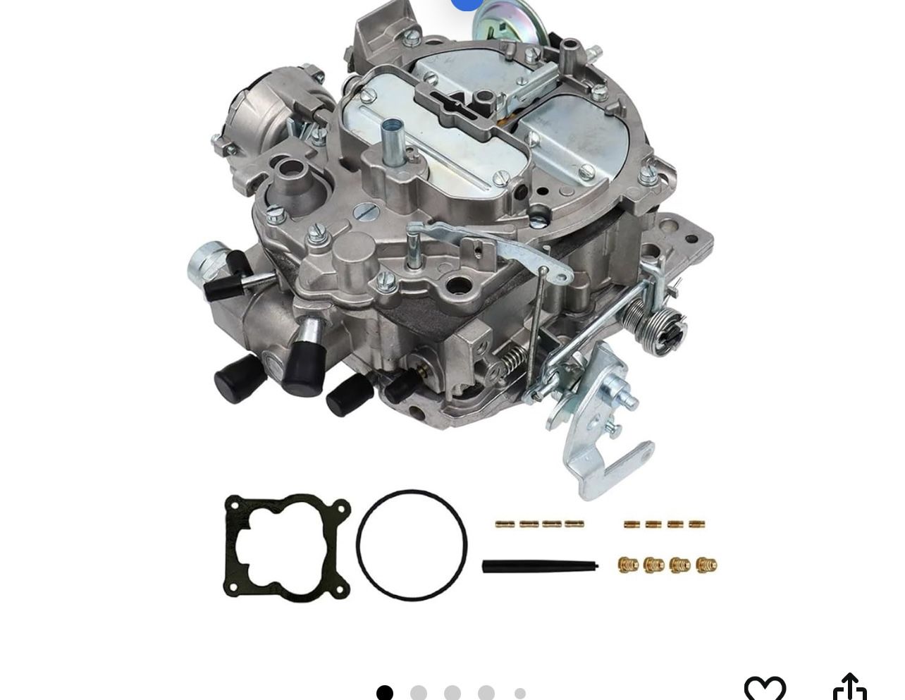 408A 4 Barrel Carburetor Compatible with Rochester Quadrajet 4MV 1904R 1906R for GM Chevrolet Chevy Cadillac with 305-350c.i 750 CFM Engine