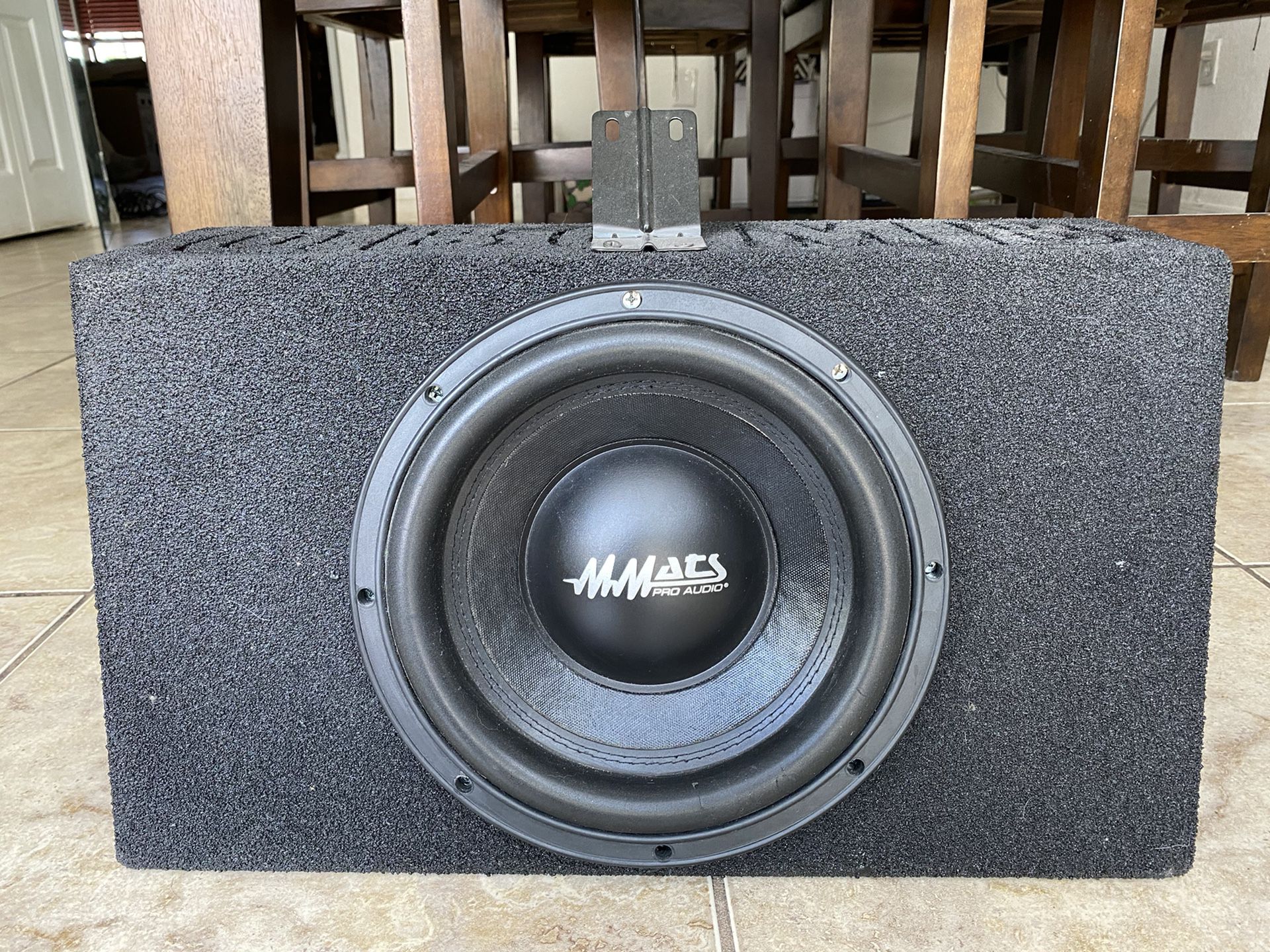 Mmats Pro Audio P1 Series 10” Subwoofer and QBomb Sealed Box
