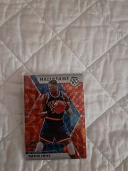 2019-2020 Panini Mosaic Basketball Patrick Ewing HOF Reactive Orange Prizm
