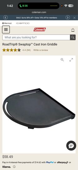 Coleman griddle