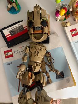 LEGO Marvel 76217 I Am Groot – Guardians of the Galaxy + Instructions & Cassette $40